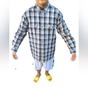 Plaid Carhartt Long Sleeve Shirt.